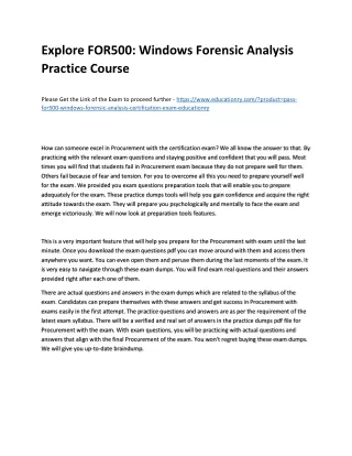 explore for500 windows forensic analysis practice