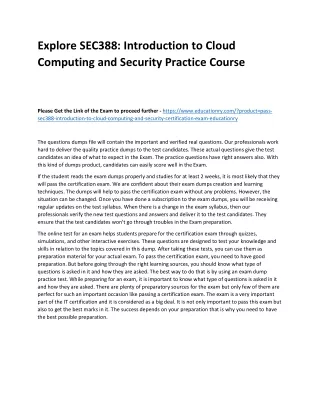explore sec388 introduction to cloud computing