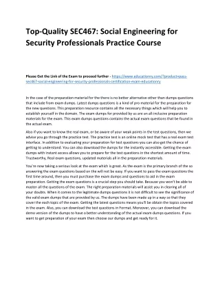 top quality sec467 social engineering