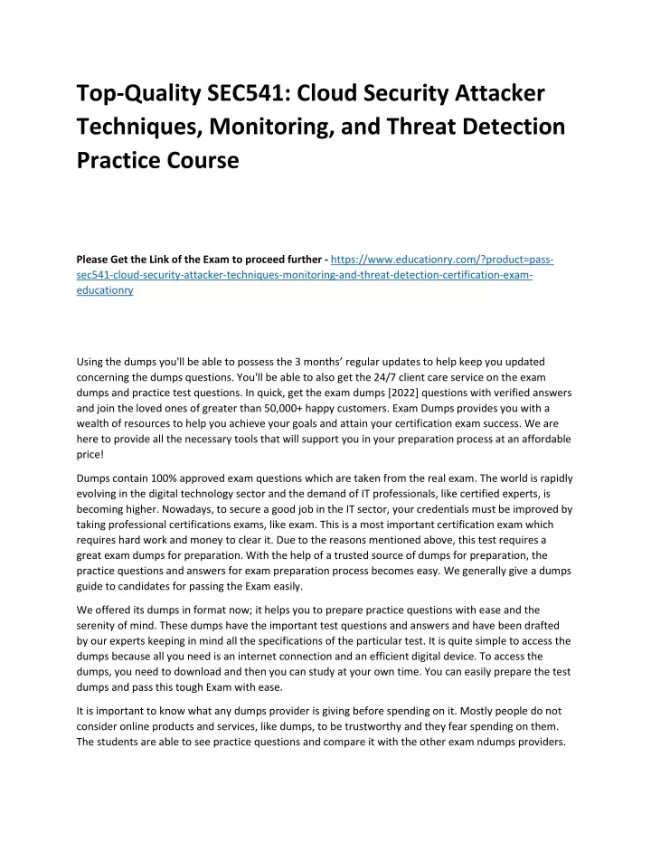 PPT - SEC541: Cloud Security Attacker Techniques, Monitoring, and ...