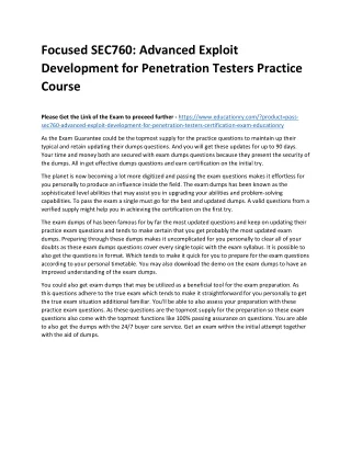 focused sec760 advanced exploit development