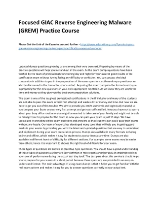 focused giac reverse engineering malware grem