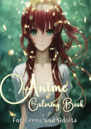 FREE READ [PDF] Anime Coloring Book for Teens and Adults: Adorable Japanese