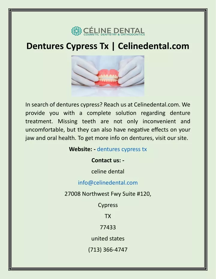 dentures cypress tx celinedental com