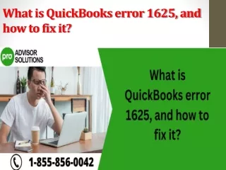what is quickbooks error 1625 and how to fix it