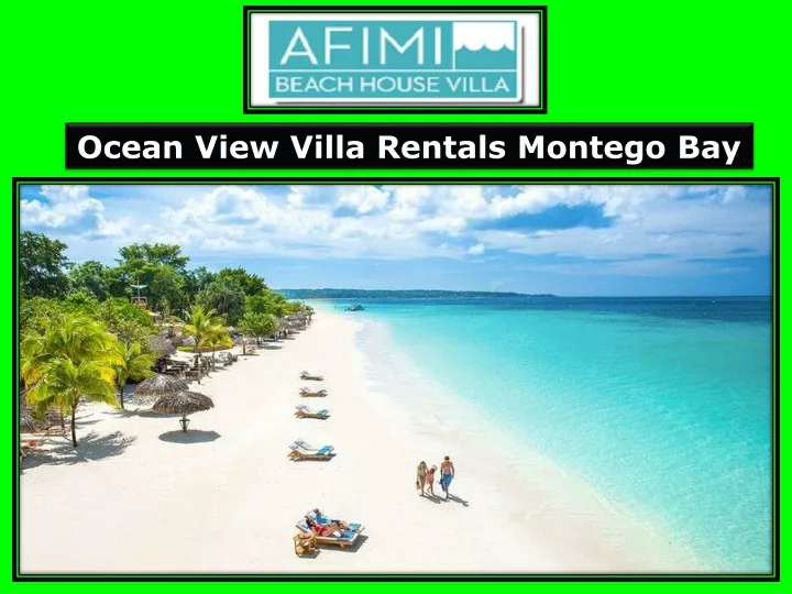 ocean view villa rentals montego bay
