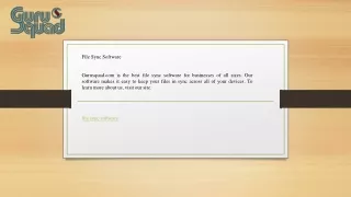 file sync software gurusquad com is the best file