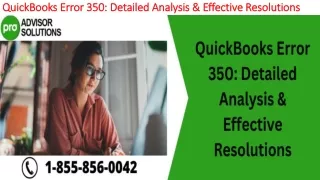 quickbooks error 350 detailed analysis effective resolutions