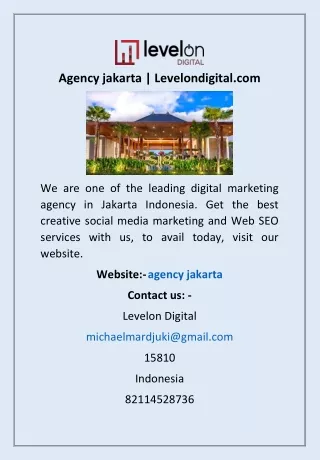 Agency jakarta | Levelondigital.com