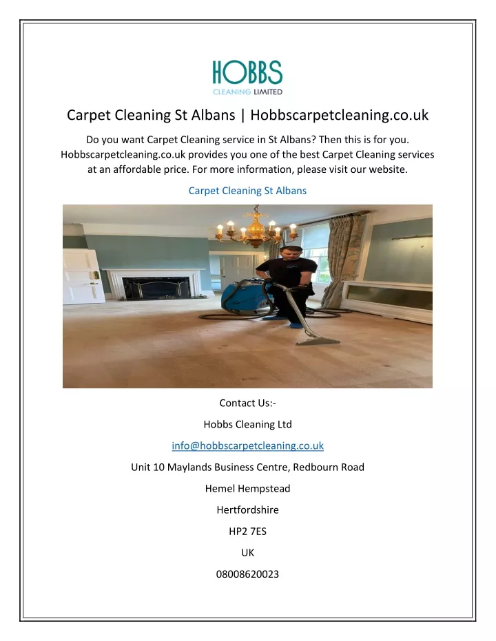 carpet cleaning st albans hobbscarpetcleaning