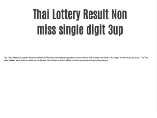 thai lottery