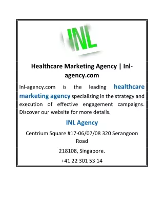 Healthcare Marketing Agency | Inl-agency.com