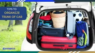 HOW TO ORGANIZE TRUNK OF CAR