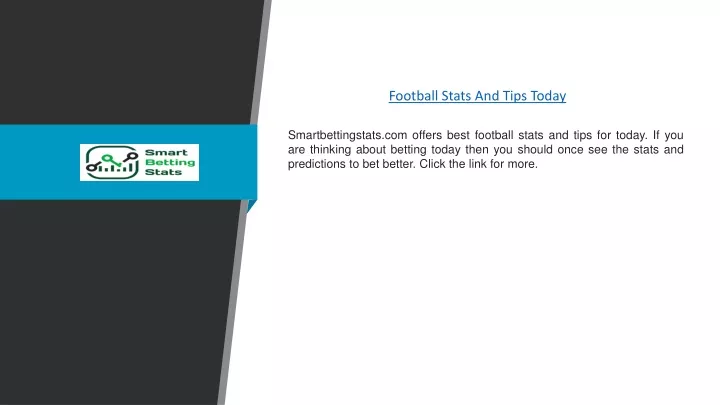 football stats and tips today