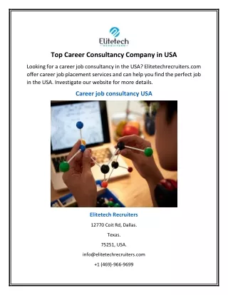 Top Career Consultancy Company in USA