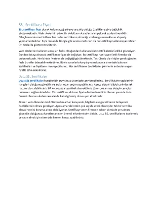ssl sertifikas fiyat ssl sertifikas fiyat olarak