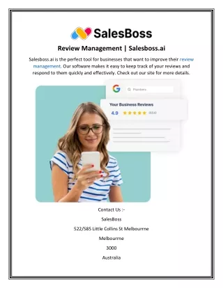 Review Management  Salesboss.ai