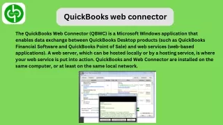 QuickBooks web connector