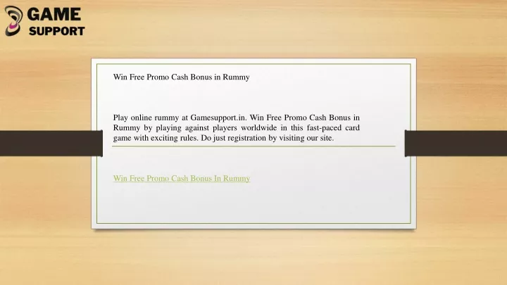 win free promo cash bonus in rummy play online