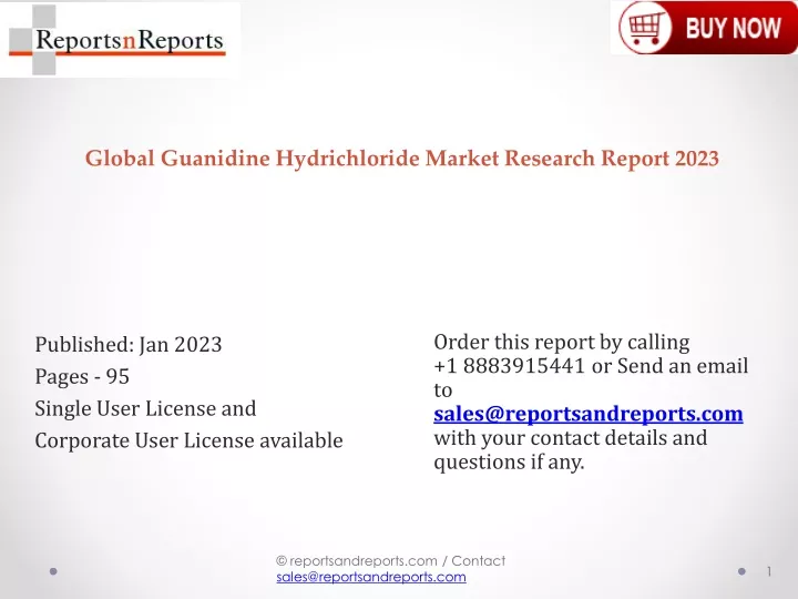 global guanidine hydrichloride market research report 2023