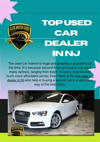 Top Used Car Dealer in NJ | Elite Motor Cars