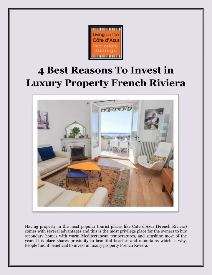 4 best reasons to invest in luxury property