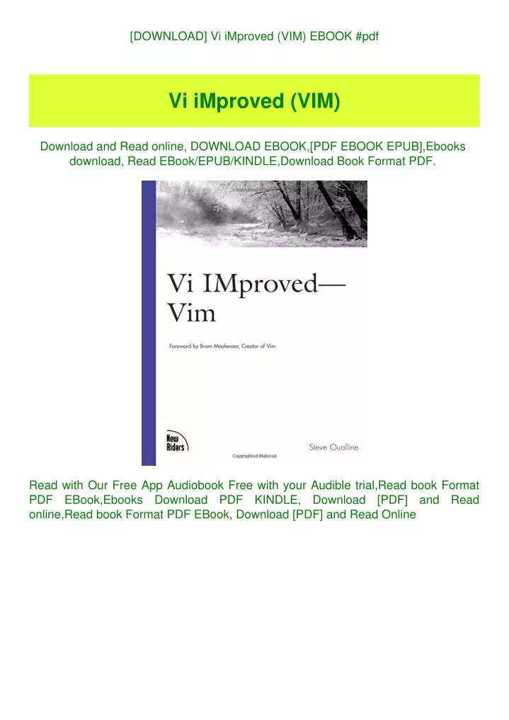 download vi improved vim ebook pdf