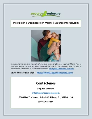 inscripci n a obamacare en miami segurosenterate
