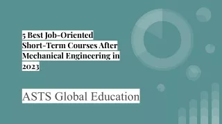 5 Best Job-Oriented Short-Term Courses After Mechanical Engineering in 2023