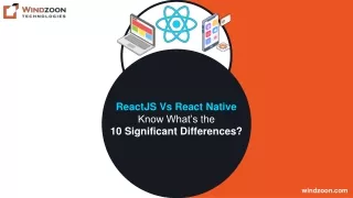 reactjs vs react native know what