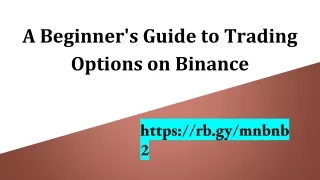 a beginner s guide to trading options on binance