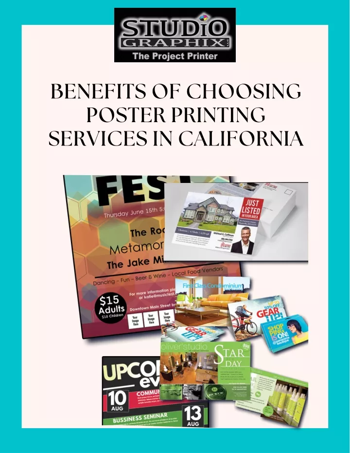 benefits of choosing poster printing services