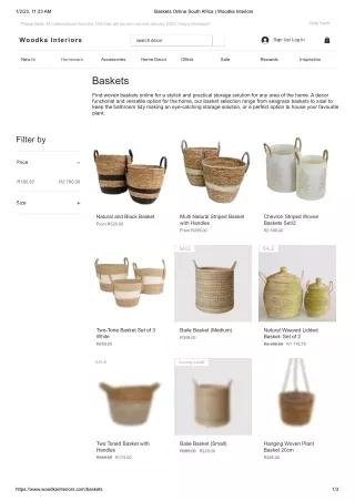 Baskets Online South Africa