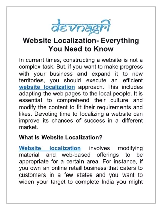 website localization everything you need to know