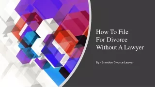 How To File For Divorce_ Without A Lawyer