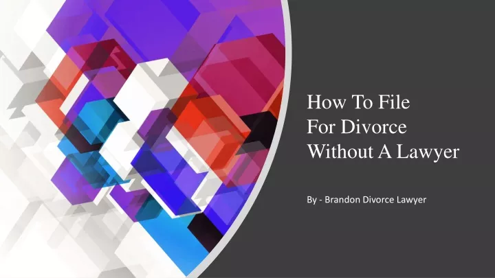 how to file for divorce without a lawyer