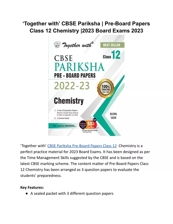 together with cbse pariksha pre board papers