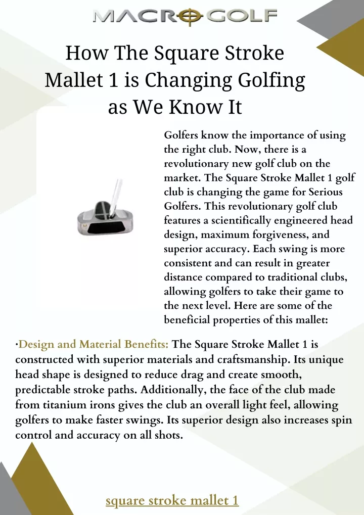 how the square stroke mallet 1 is changing