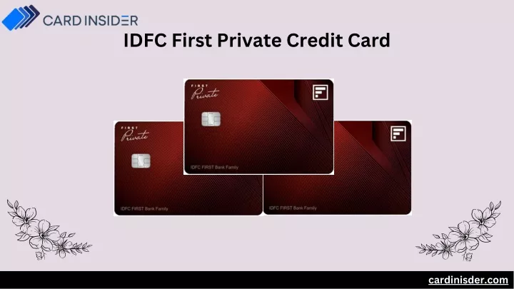 idfc first private credit card