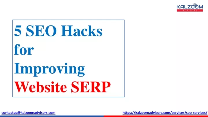 5 seo hacks for improving website serp