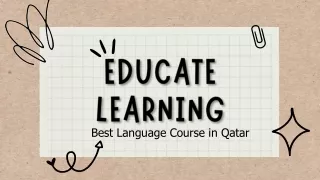 Best Language Learning Center in Qatar - Educate