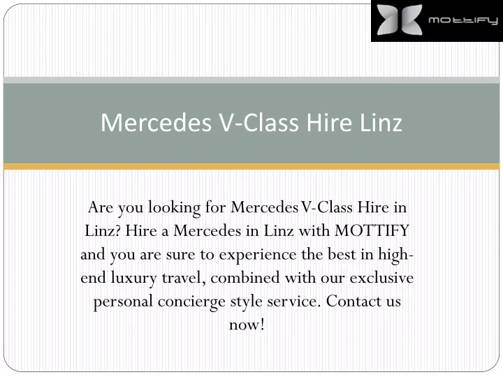 mercedes v class hire linz