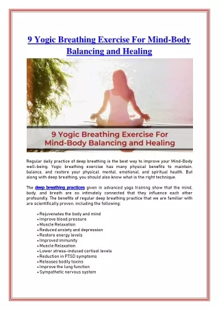 9 yogic breathing exercise for mind body balancing and healing