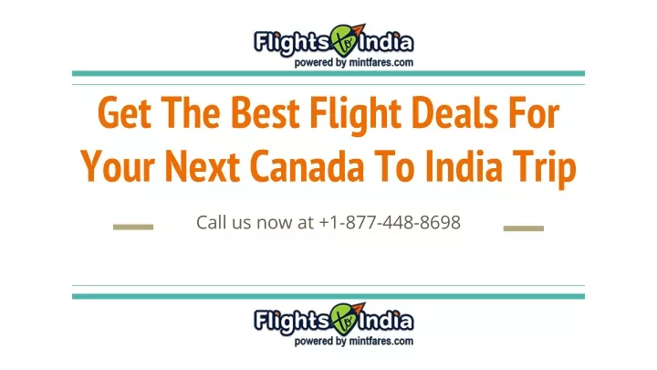 get the best flight deals for your next canada to india trip