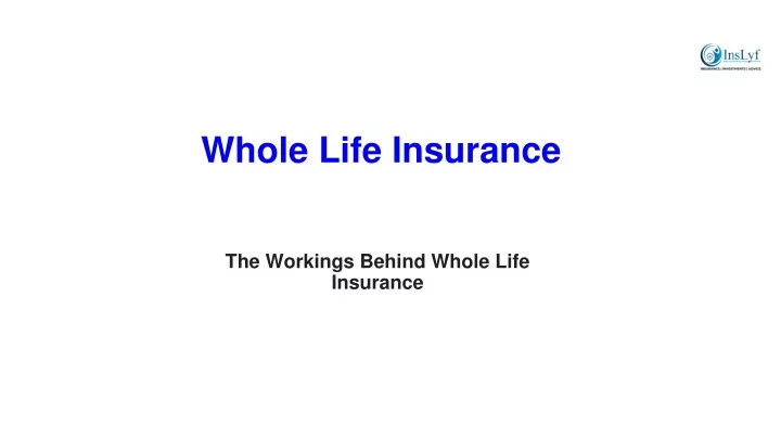 whole life insurance