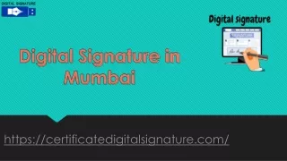 Digital Signature in Mumbai