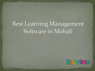 Best Learning Management Software in Mohali