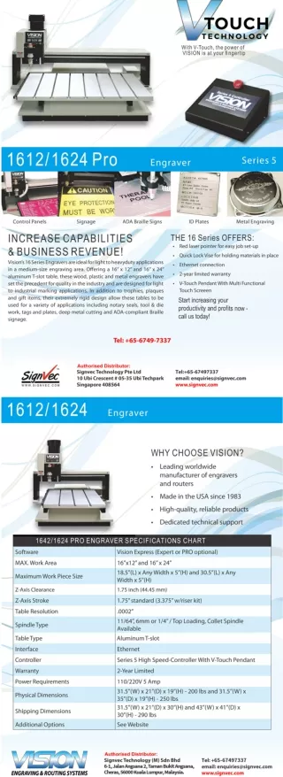 Vision 1612 Pro S5 Engraver