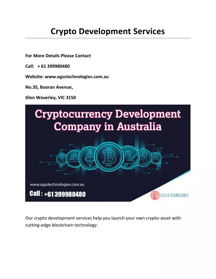 crypto development services