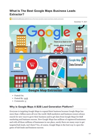 what is the best google maps business leads